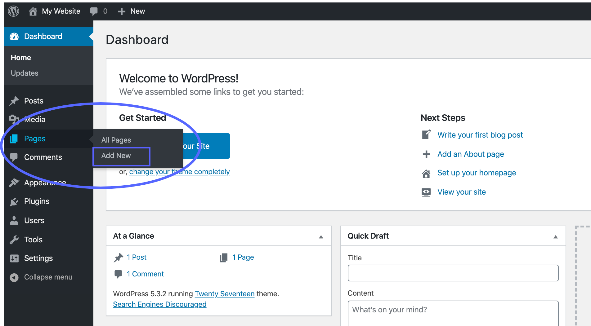 1and 1 wordpress 1 clickinstall