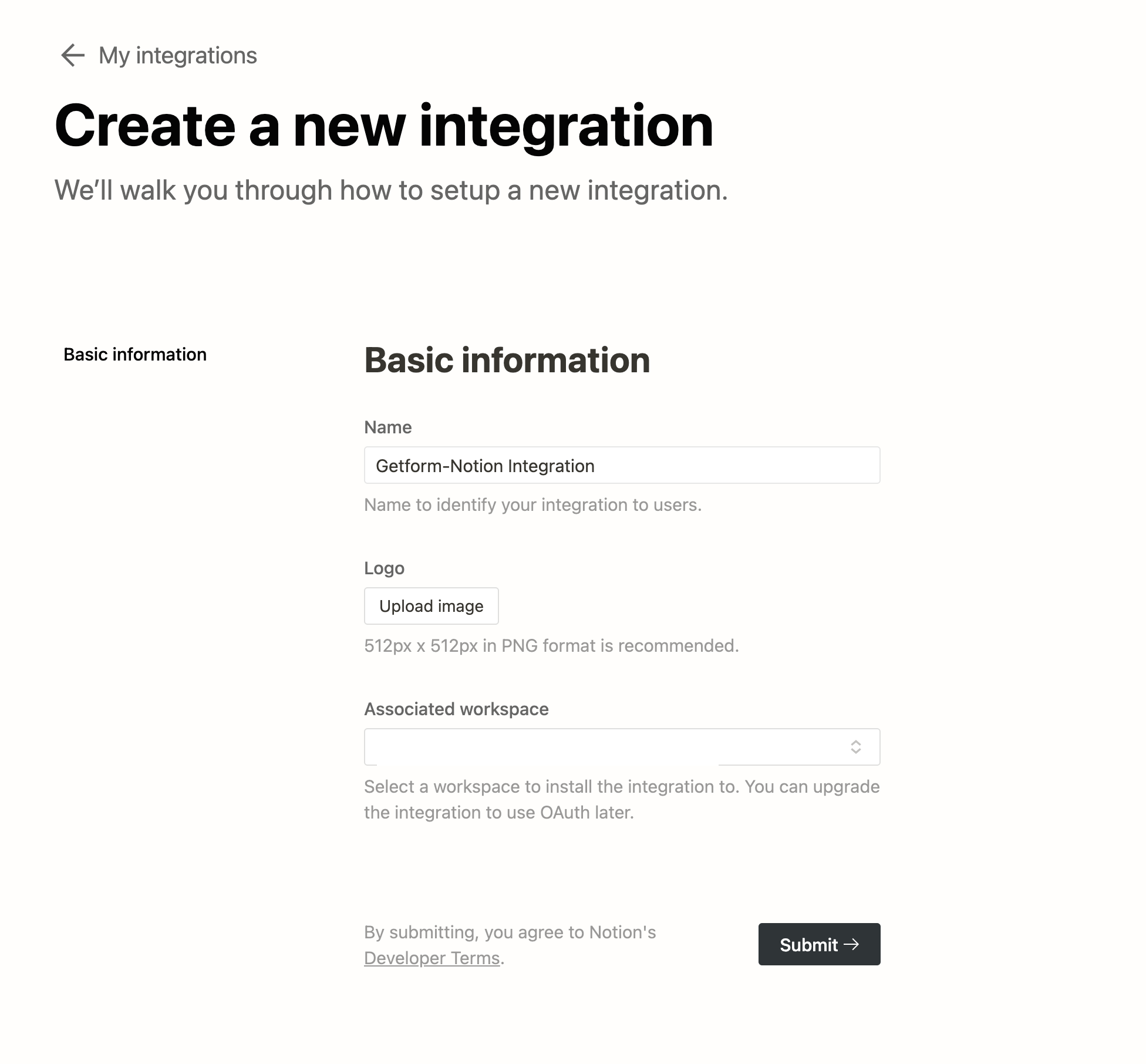 How to collect HTML form submissions on Notion tables