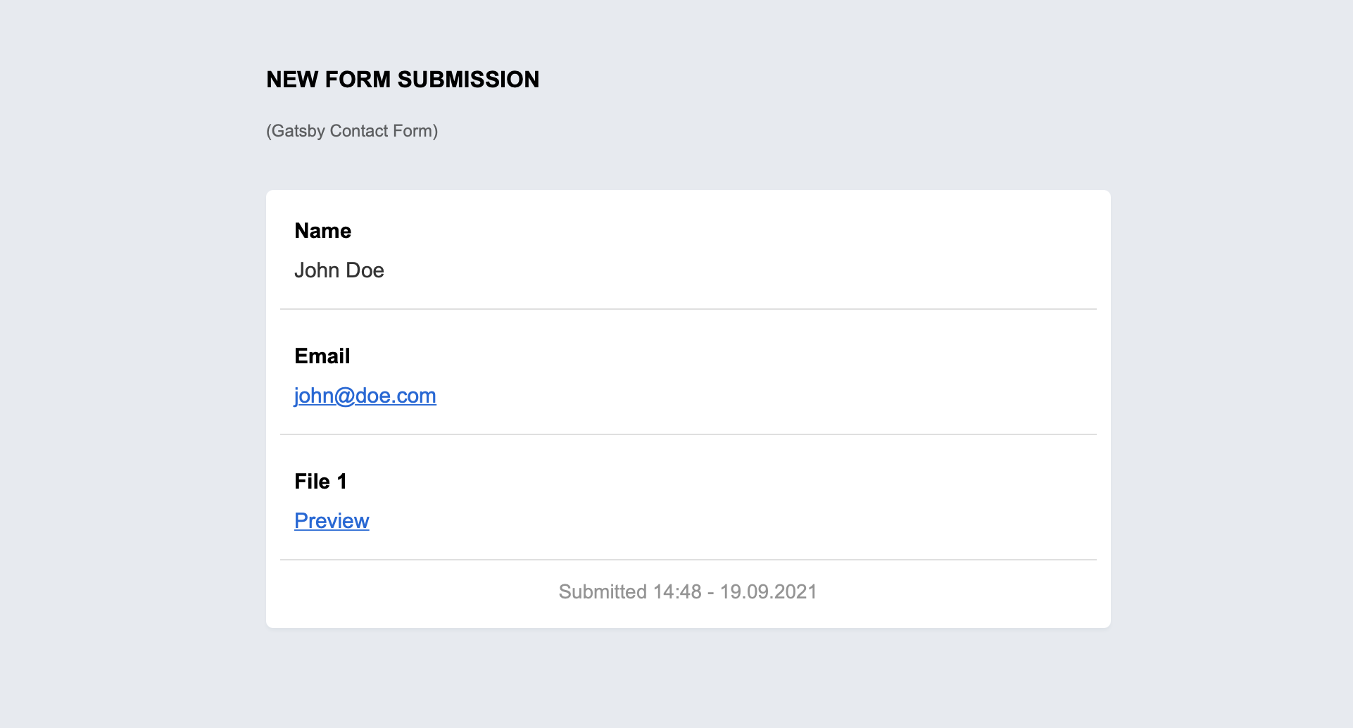 How to create a file upload form in Gatsby.js